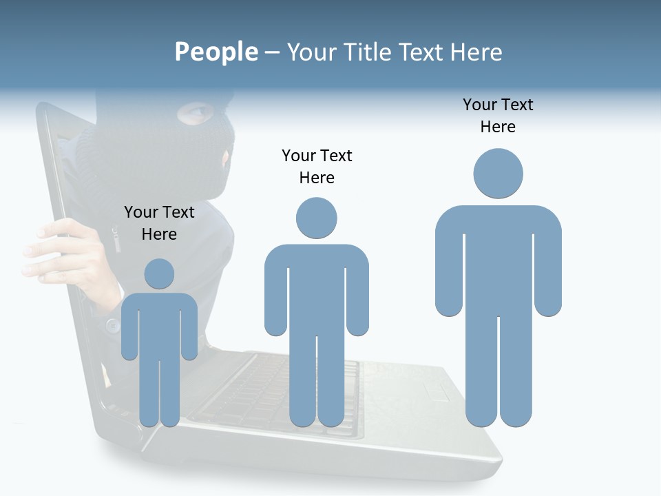 Hack Mask Black PowerPoint Template