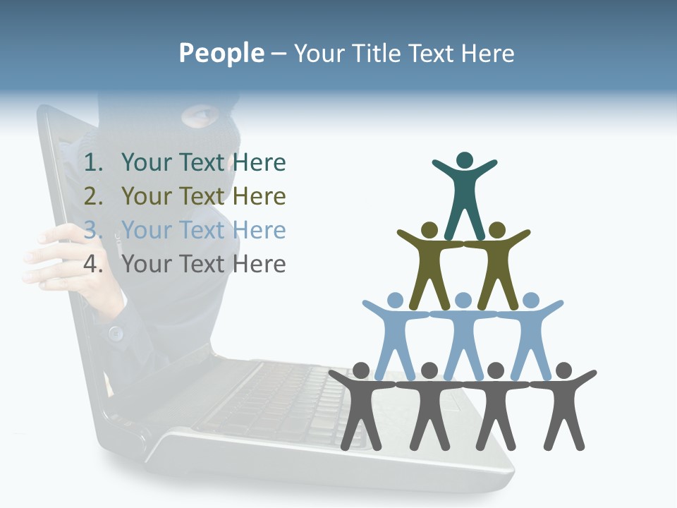 Hack Mask Black PowerPoint Template