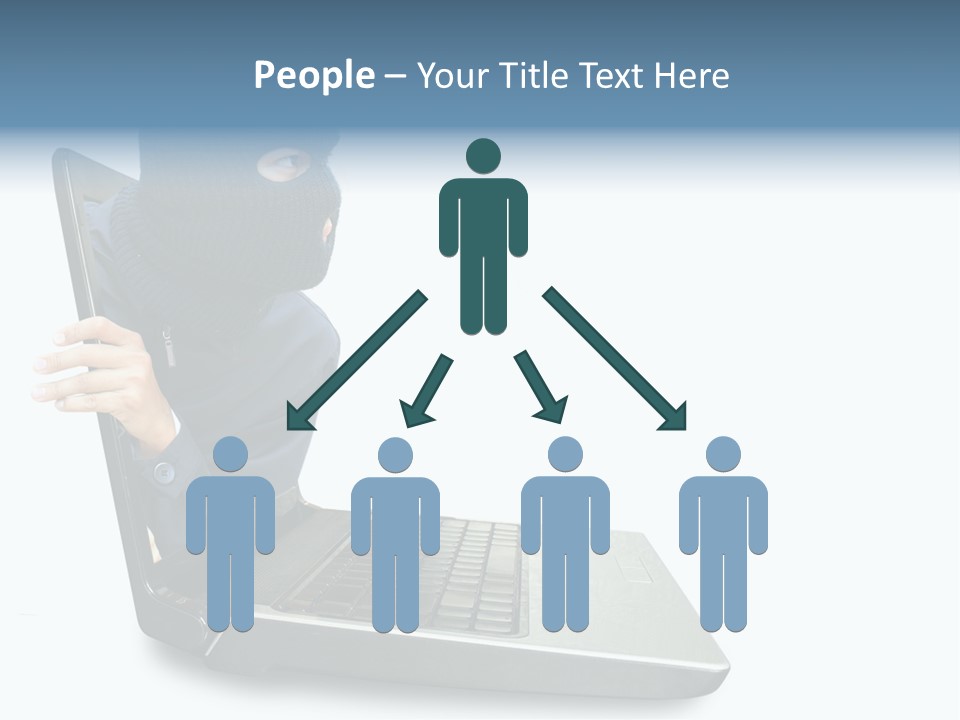 Hack Mask Black PowerPoint Template