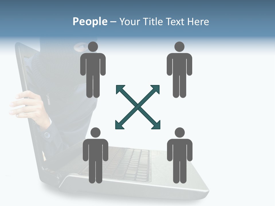 Hack Mask Black PowerPoint Template