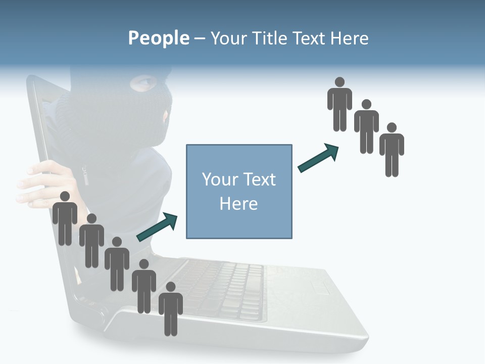 Hack Mask Black PowerPoint Template