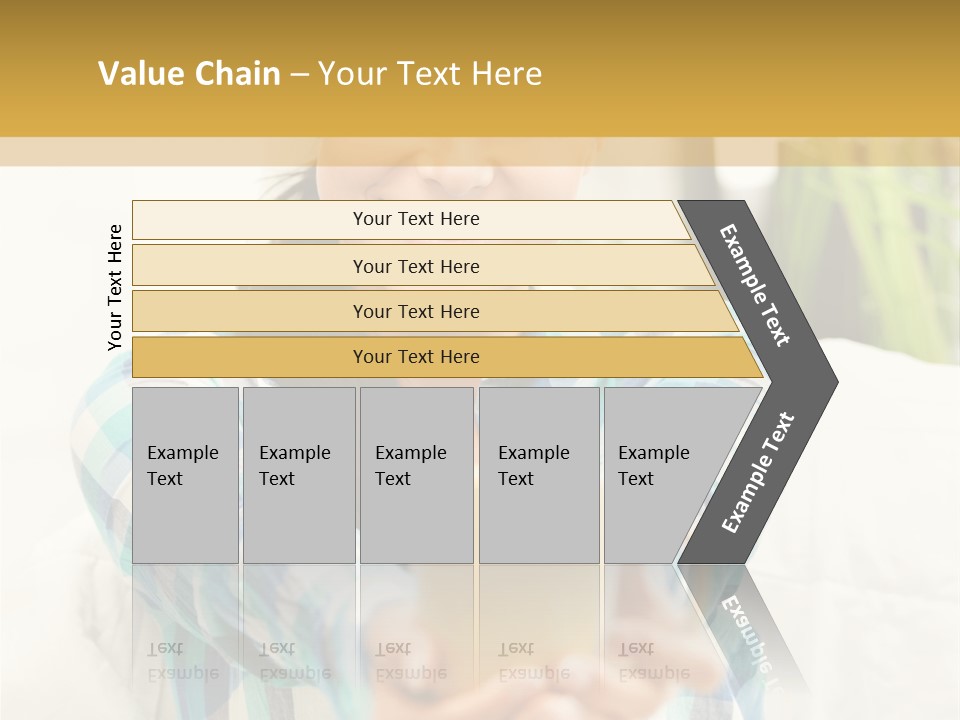Mug Drinking Joy PowerPoint Template