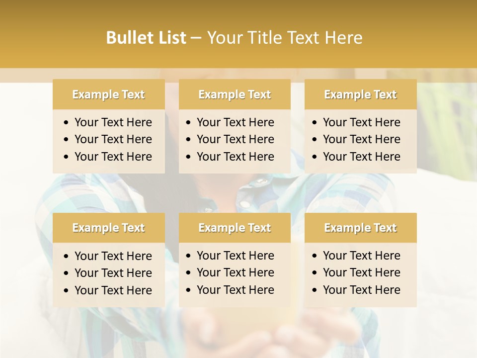 Mug Drinking Joy PowerPoint Template