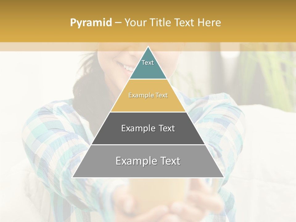 Mug Drinking Joy PowerPoint Template