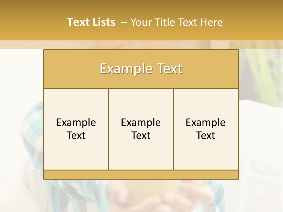 Mug Drinking Joy PowerPoint Template