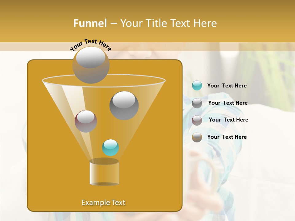 Mug Drinking Joy PowerPoint Template