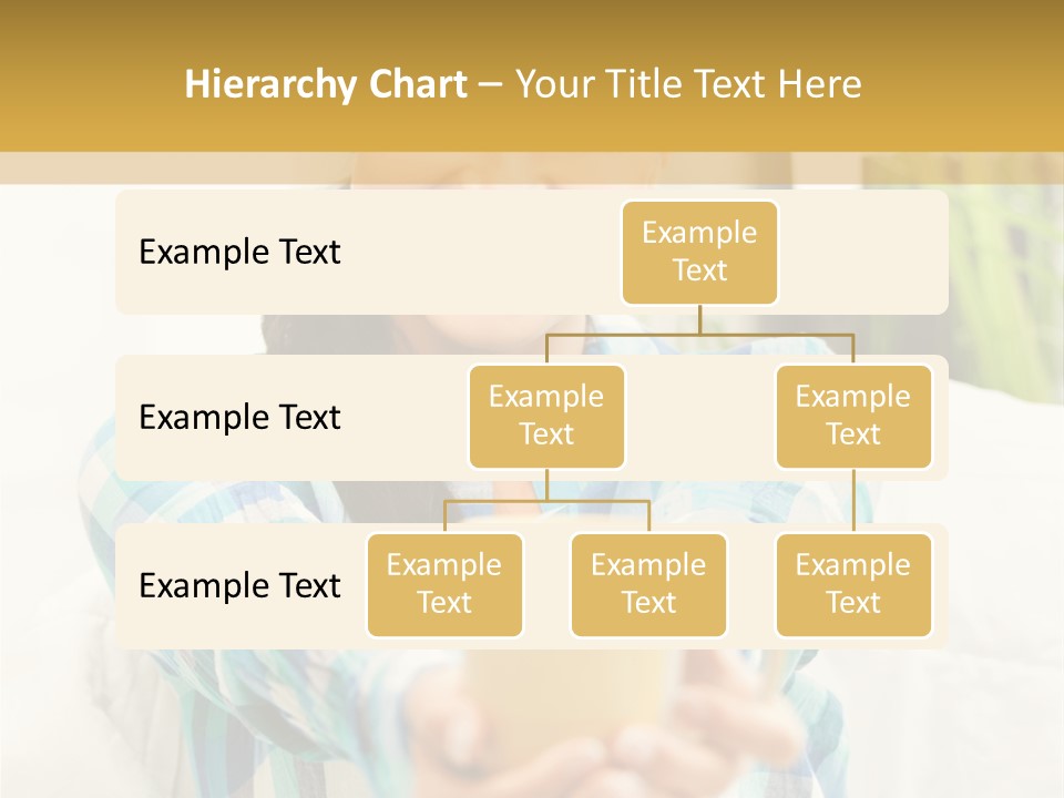 Mug Drinking Joy PowerPoint Template
