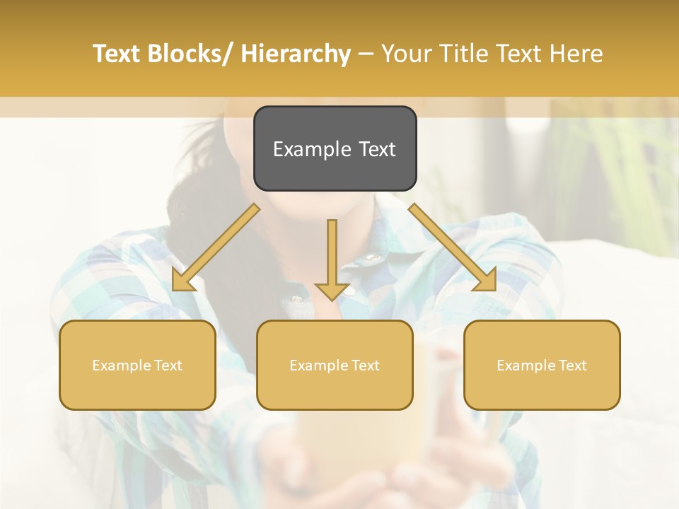 Mug Drinking Joy PowerPoint Template