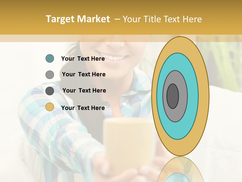 Mug Drinking Joy PowerPoint Template