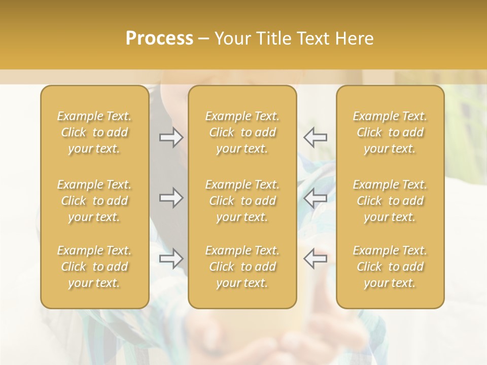 Mug Drinking Joy PowerPoint Template