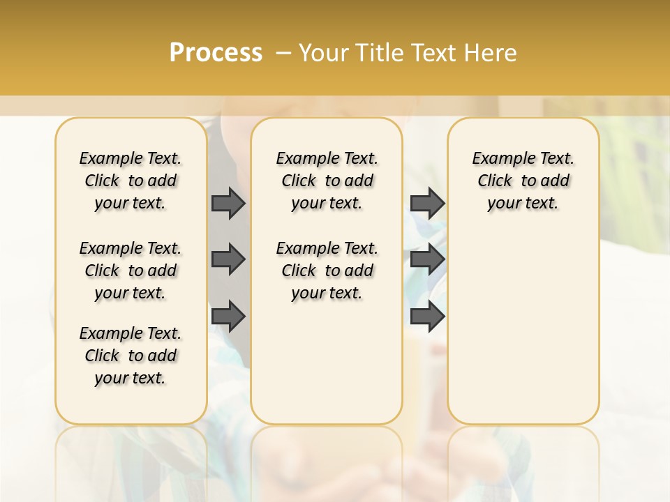 Mug Drinking Joy PowerPoint Template