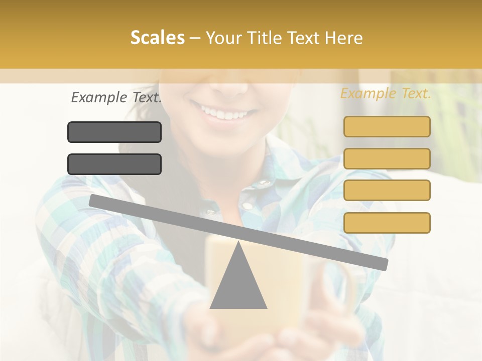 Mug Drinking Joy PowerPoint Template