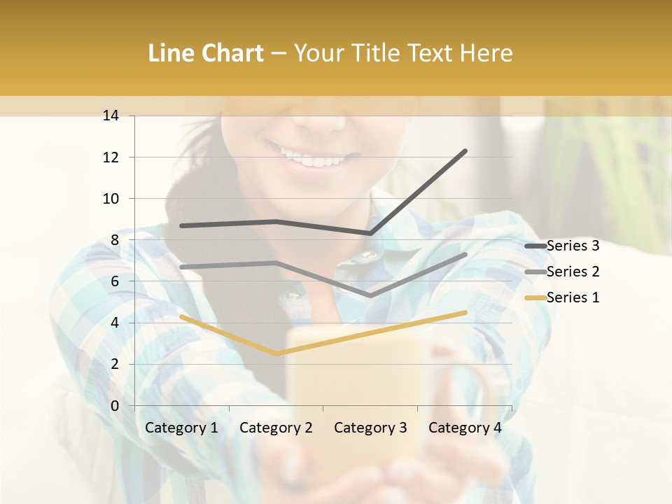 Mug Drinking Joy PowerPoint Template
