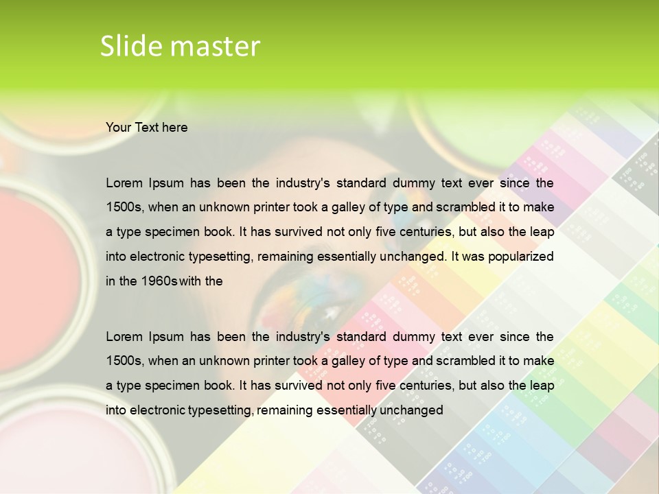 Color Covering Designer PowerPoint Template