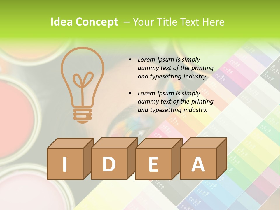Color Covering Designer PowerPoint Template