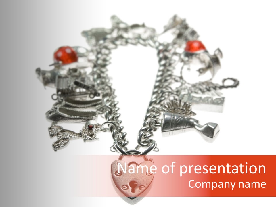 Charm Jewelery Old PowerPoint Template