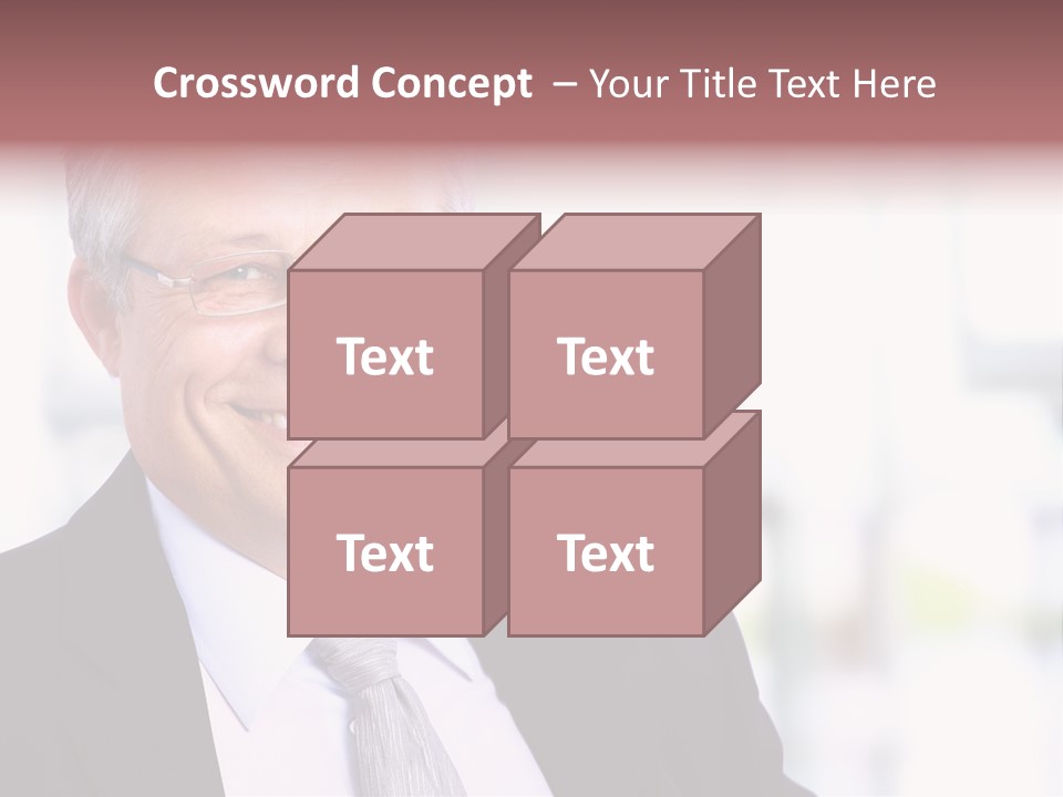 Sad Real Businessman PowerPoint Template