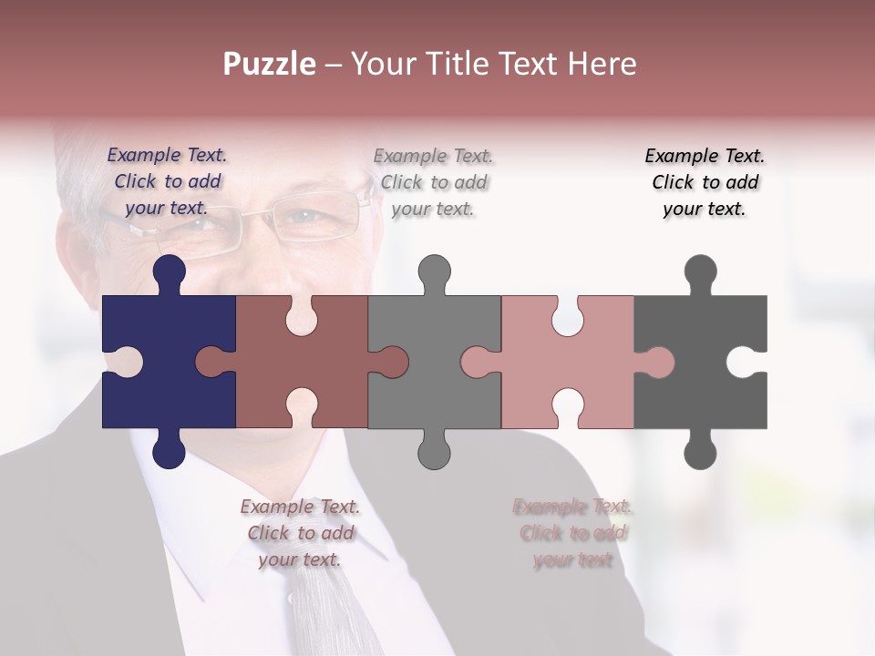 Sad Real Businessman PowerPoint Template