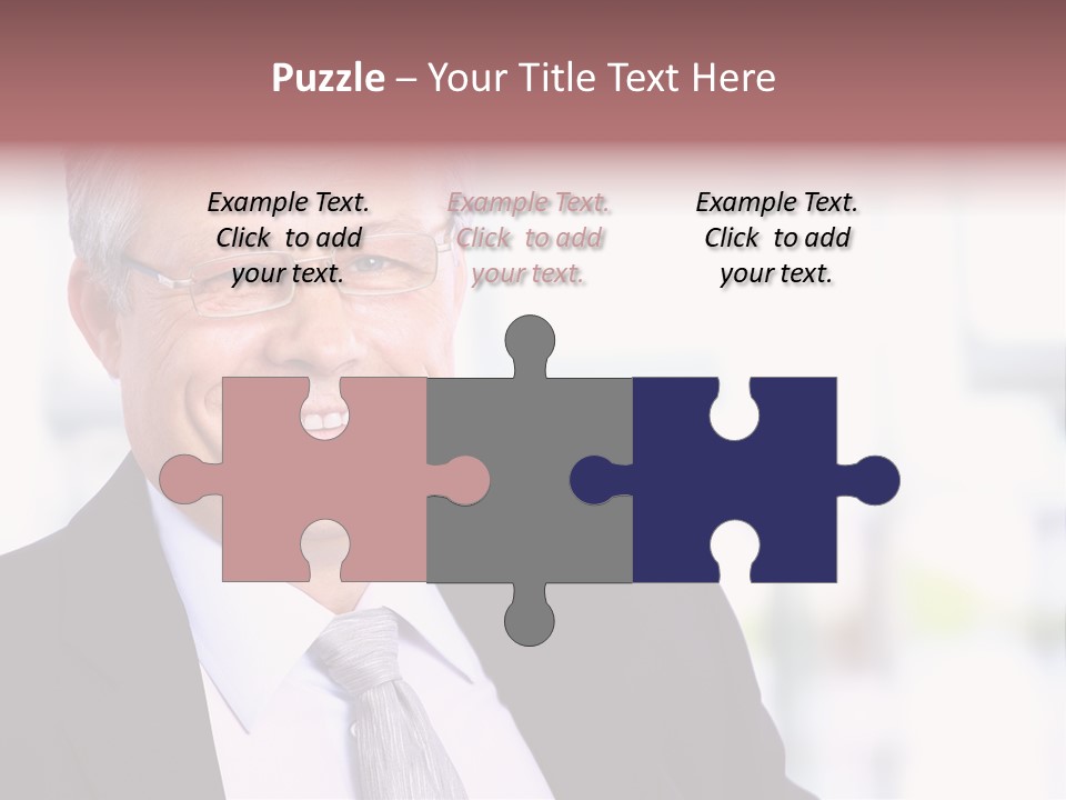 Sad Real Businessman PowerPoint Template