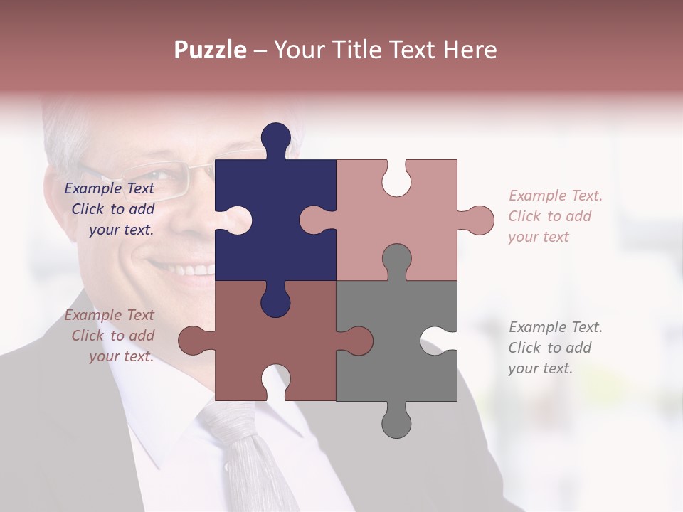 Sad Real Businessman PowerPoint Template