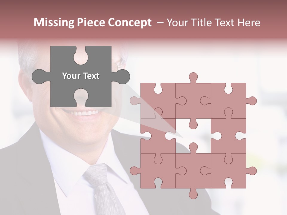 Sad Real Businessman PowerPoint Template