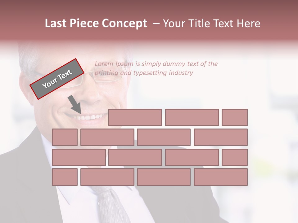 Sad Real Businessman PowerPoint Template