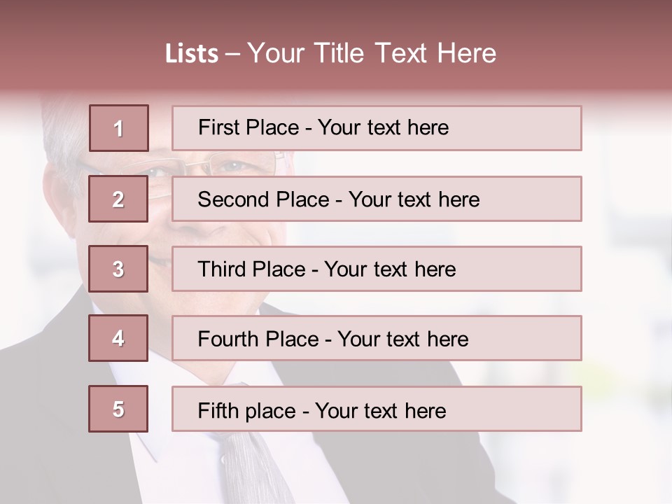 Sad Real Businessman PowerPoint Template