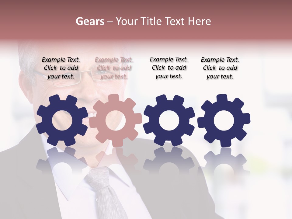 Sad Real Businessman PowerPoint Template