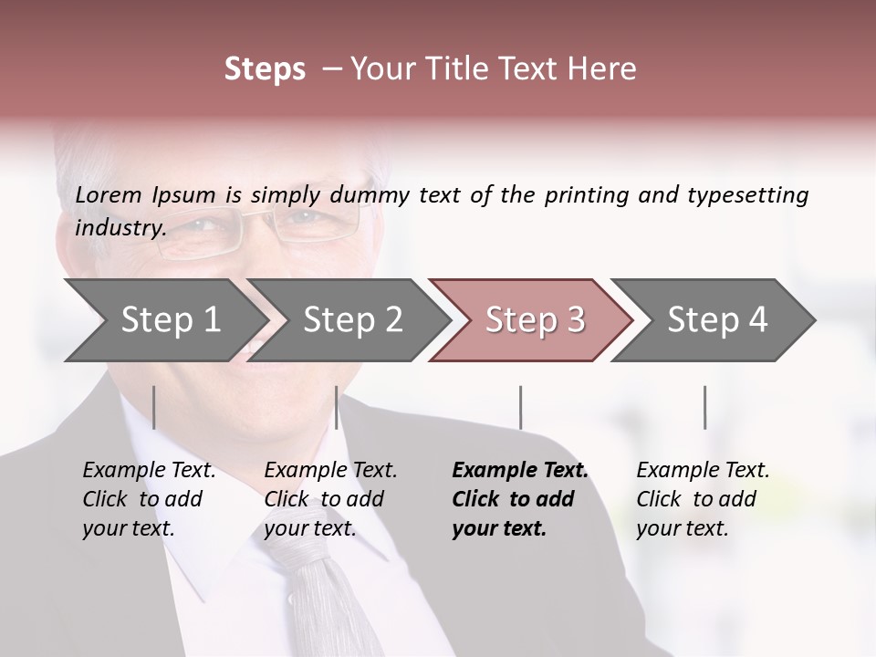 Sad Real Businessman PowerPoint Template