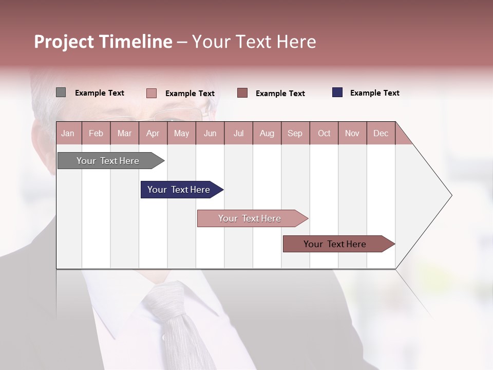 Sad Real Businessman PowerPoint Template