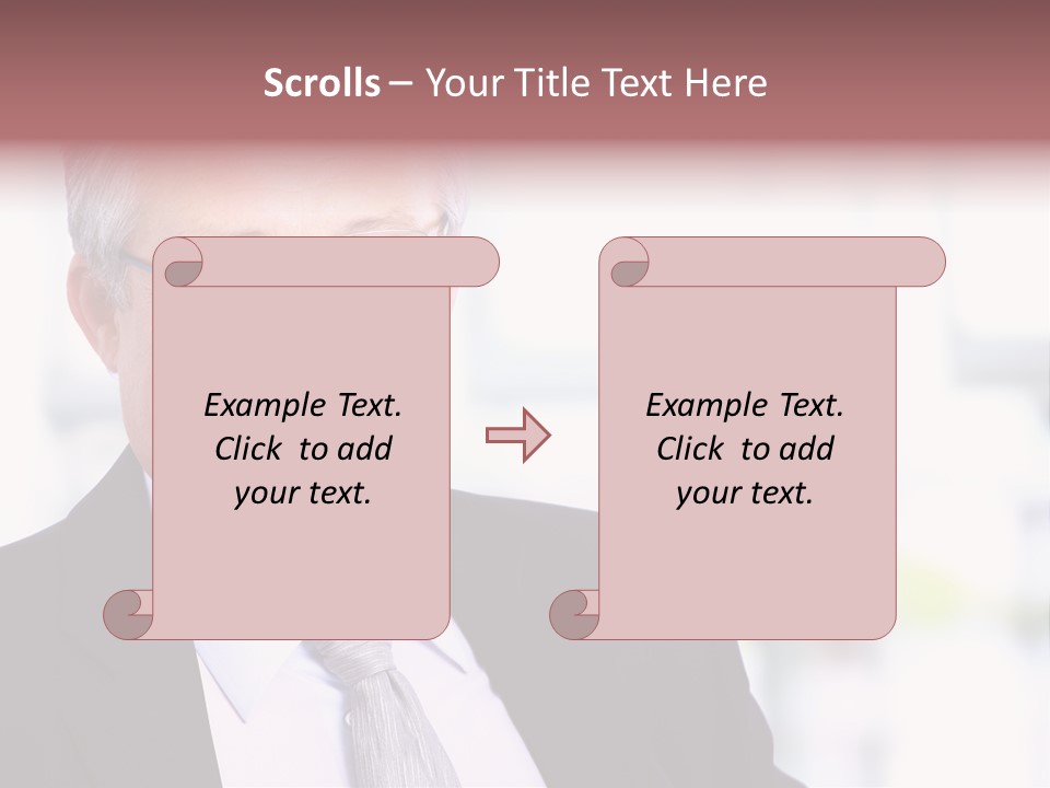 Sad Real Businessman PowerPoint Template