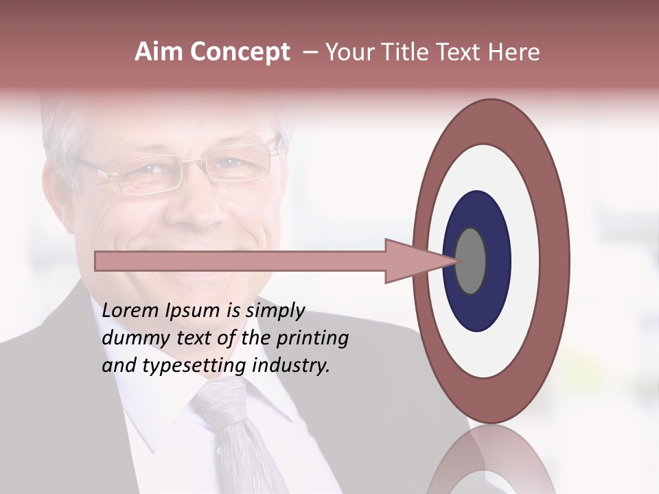 Sad Real Businessman PowerPoint Template