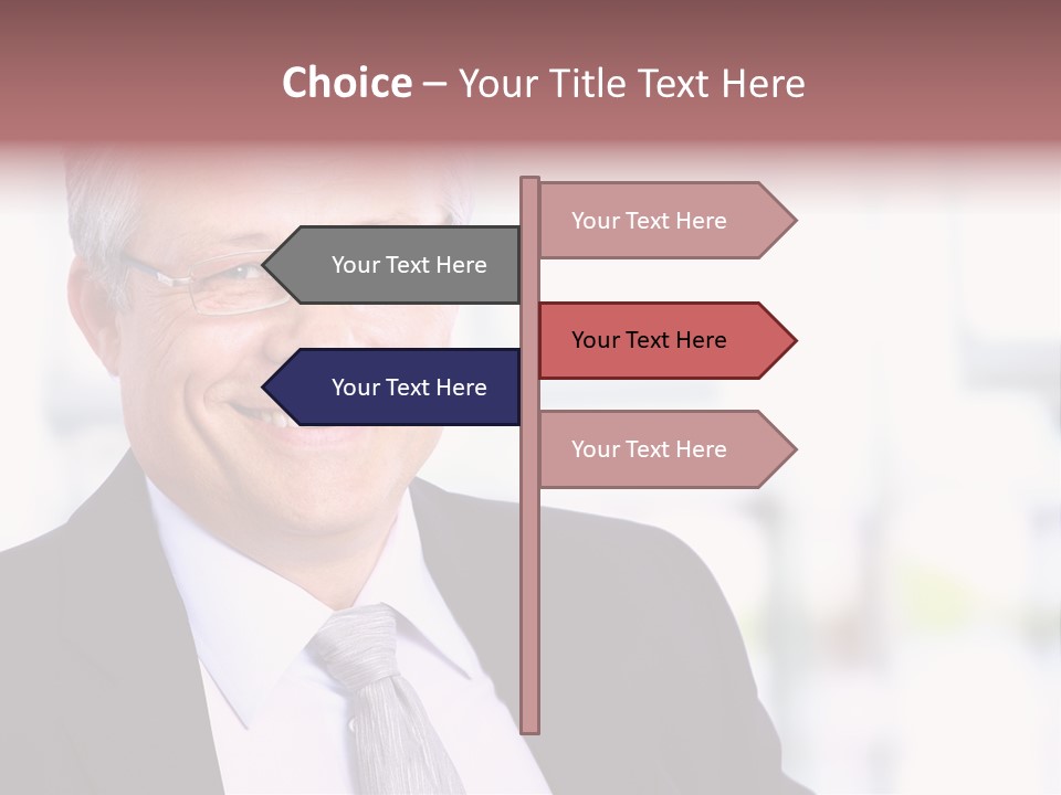 Sad Real Businessman PowerPoint Template