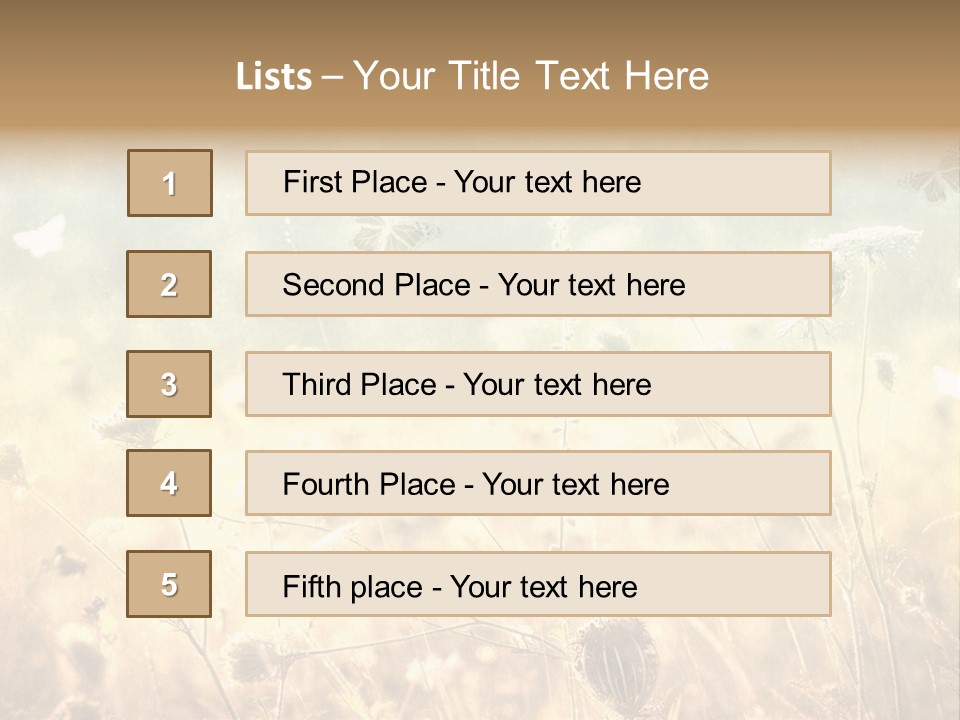 Season Park Nature PowerPoint Template