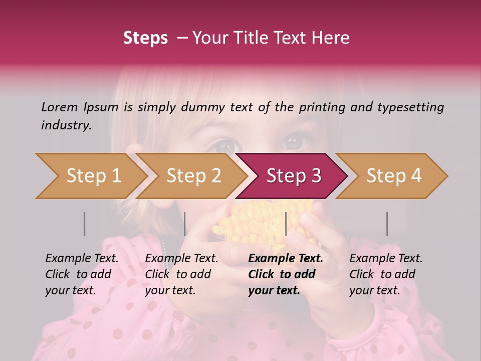 Lifestyle Caucasian Vegetable PowerPoint Template