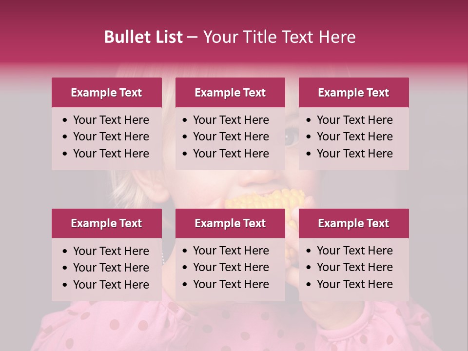 Lifestyle Caucasian Vegetable PowerPoint Template