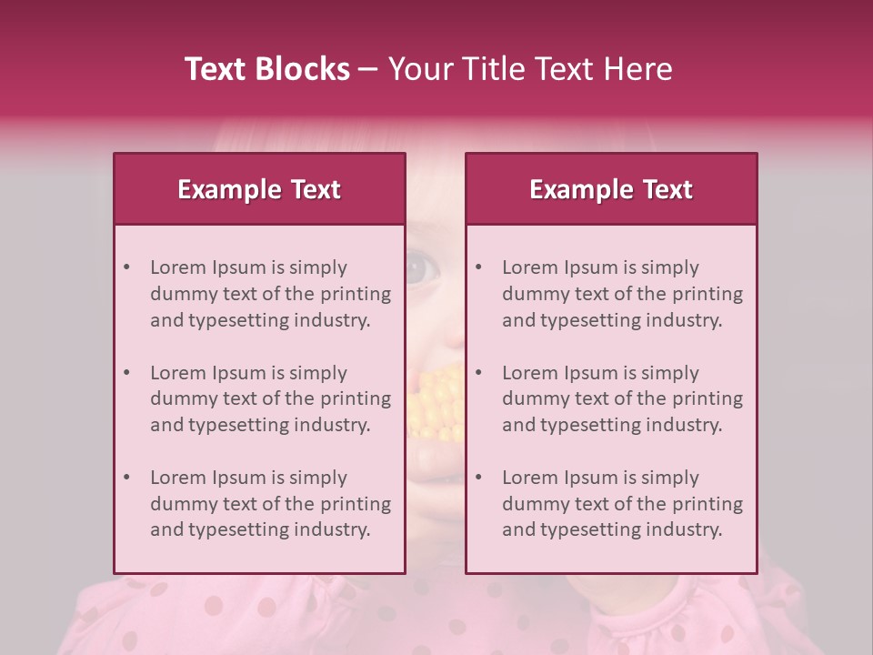 Lifestyle Caucasian Vegetable PowerPoint Template