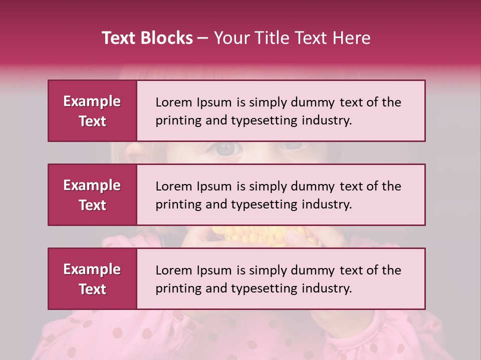 Lifestyle Caucasian Vegetable PowerPoint Template