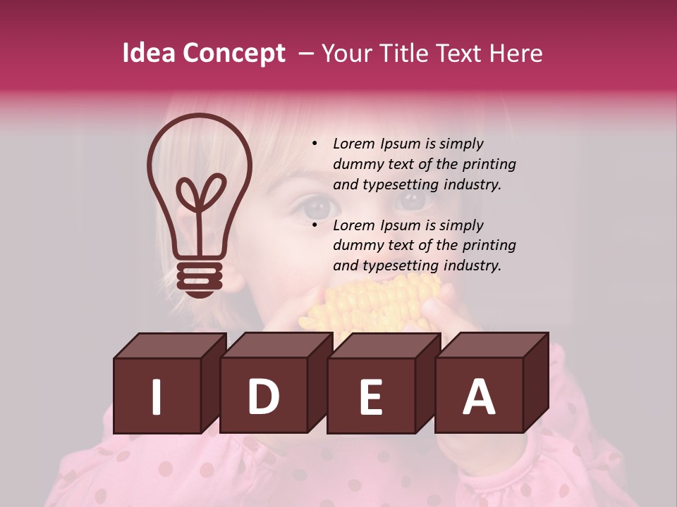 Lifestyle Caucasian Vegetable PowerPoint Template