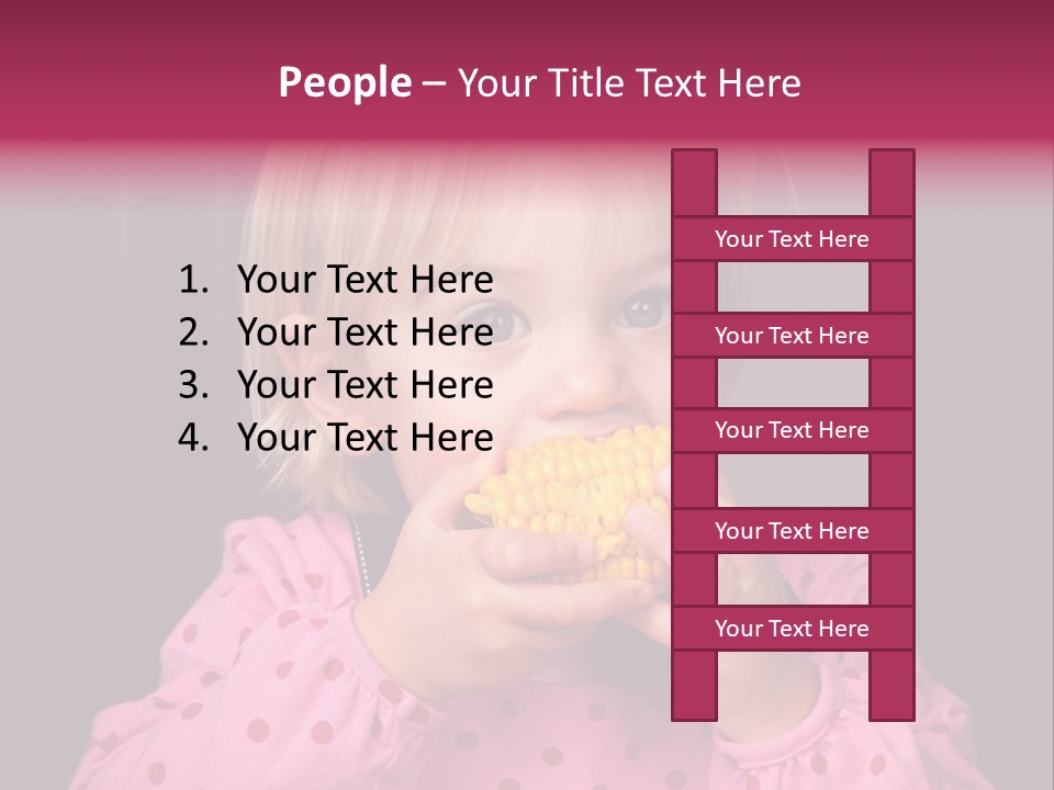 Lifestyle Caucasian Vegetable PowerPoint Template