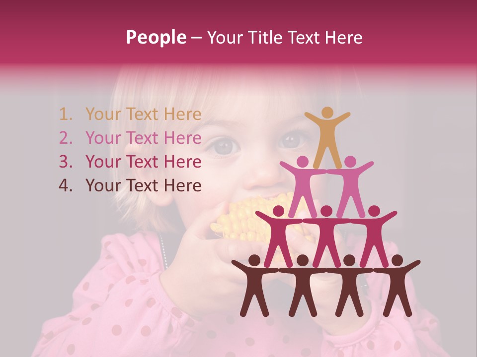 Lifestyle Caucasian Vegetable PowerPoint Template