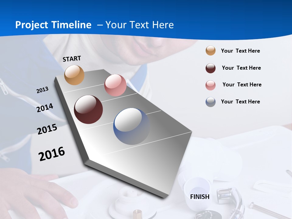Equipment Caucasian Kitchen PowerPoint Template