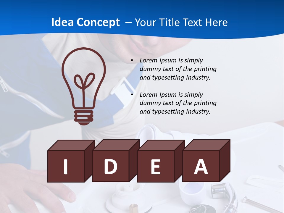 Equipment Caucasian Kitchen PowerPoint Template