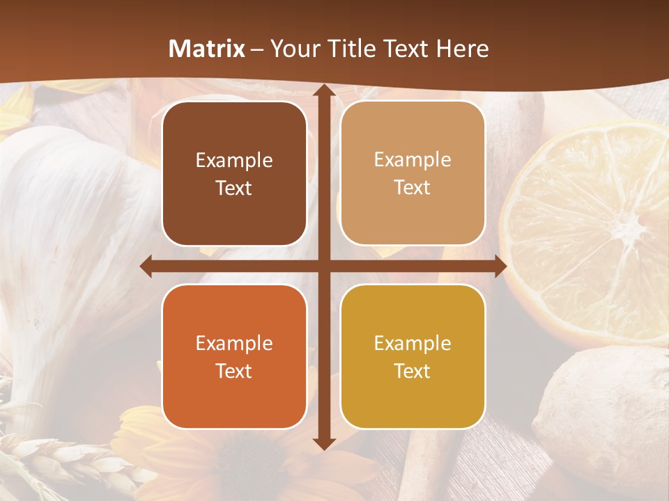 Rustic Table Healthy PowerPoint Template
