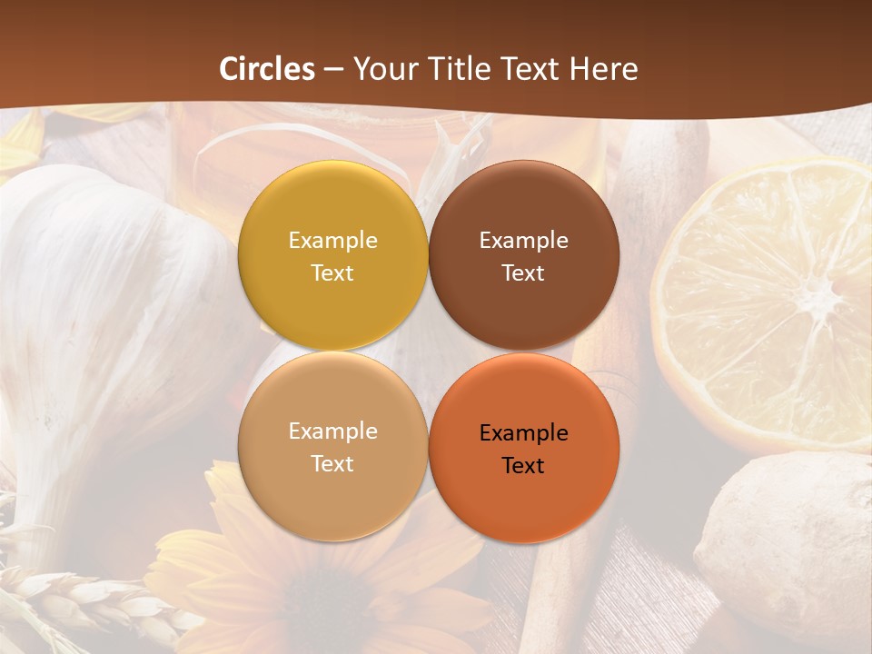 Rustic Table Healthy PowerPoint Template