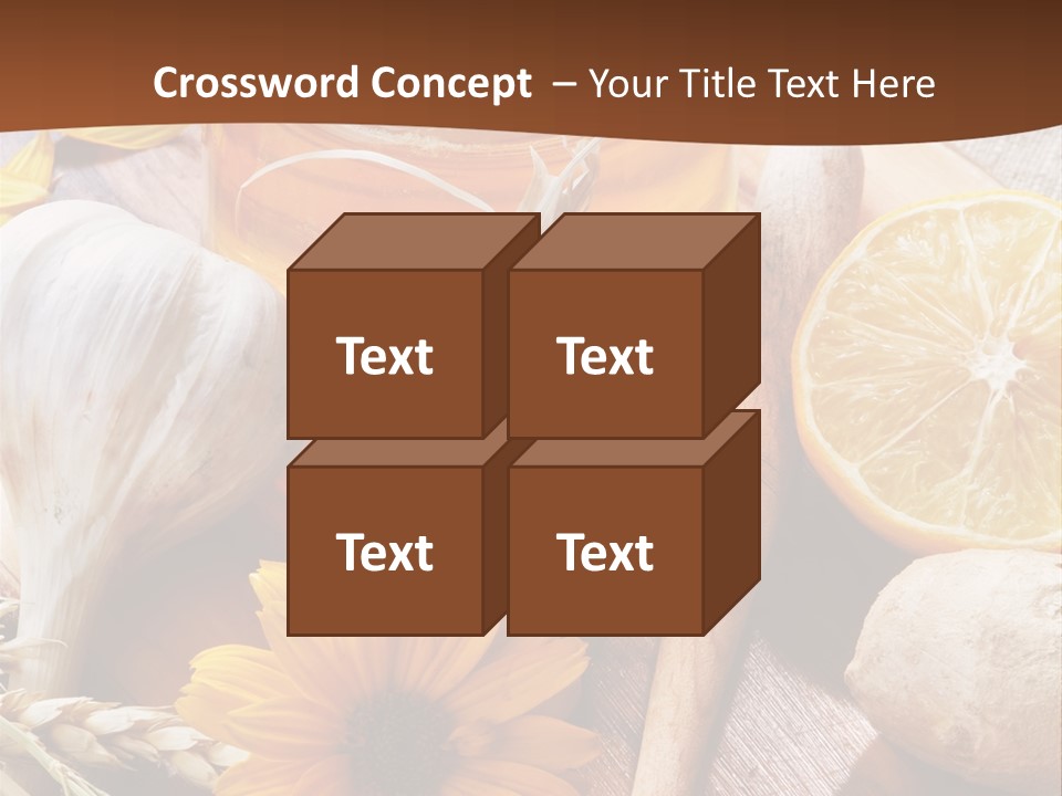 Rustic Table Healthy PowerPoint Template