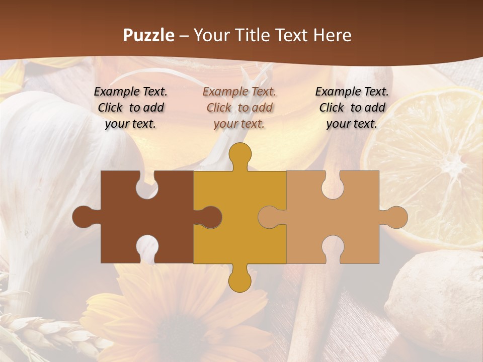 Rustic Table Healthy PowerPoint Template
