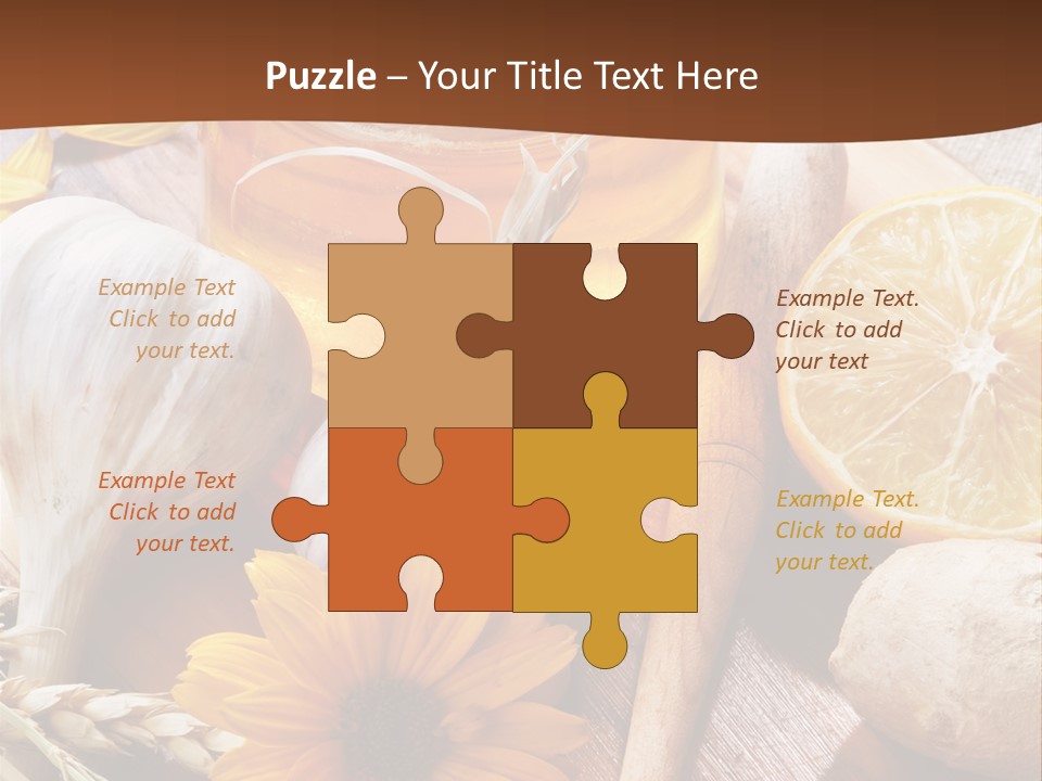 Rustic Table Healthy PowerPoint Template