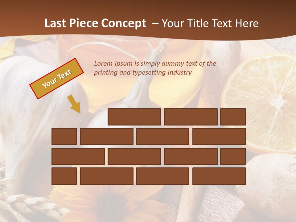 Rustic Table Healthy PowerPoint Template