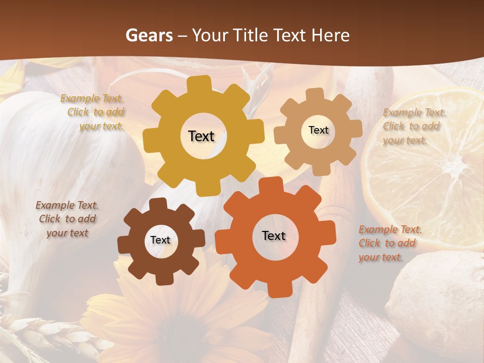 Rustic Table Healthy PowerPoint Template